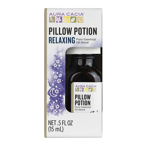 Aura Cacia Pillow Potion Relaxing Pure Essential Oil Blend, 0.5 Oz